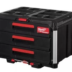 Milwaukee Accessoires Mallette D'assortiment Malette PACKOUT 3 Tiroirs