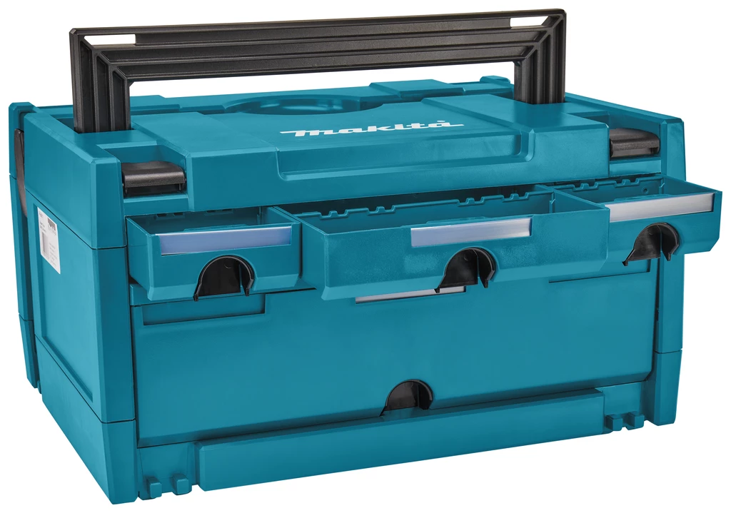 Makita Accessoires M-Box P-84311 Coffret De Transport MAKSTOR Nr.3-4 4 Tiroirs (1 Grand / 2 Petits / 1 Moyen) 6 Makita Accessoires M-Box P-84311 Coffret De Transport MAKSTOR Nr.3-4 4 Tiroirs (1 Grand / 2 Petits / 1 Moyen) – Image 6