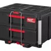 Milwaukee Accessoires Mallette D'assortiment PACKOUT COFFRET 2 TIROIRS